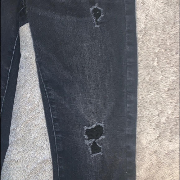 American Eagle Black Flex Jeans: Skinny/Slim 28x30 - Picture 3 of 7